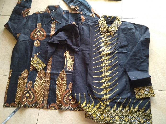 Kemeja Batik Lengan Panjang 021 Risna Batik Hrb026 Hem Batik Murah Seno Sogan Bakung Padi Manggar