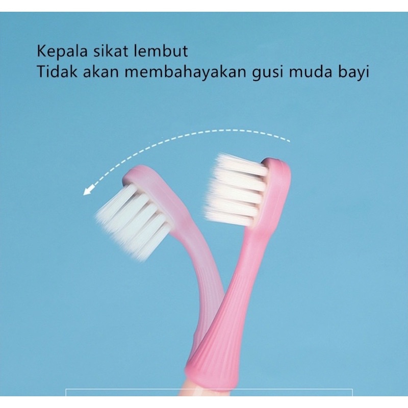 BB-041 Sikat Gigi Bayi Anak 1 set isi 3 pcs Sikat Gigi Silikon / Finger Tooth Brush