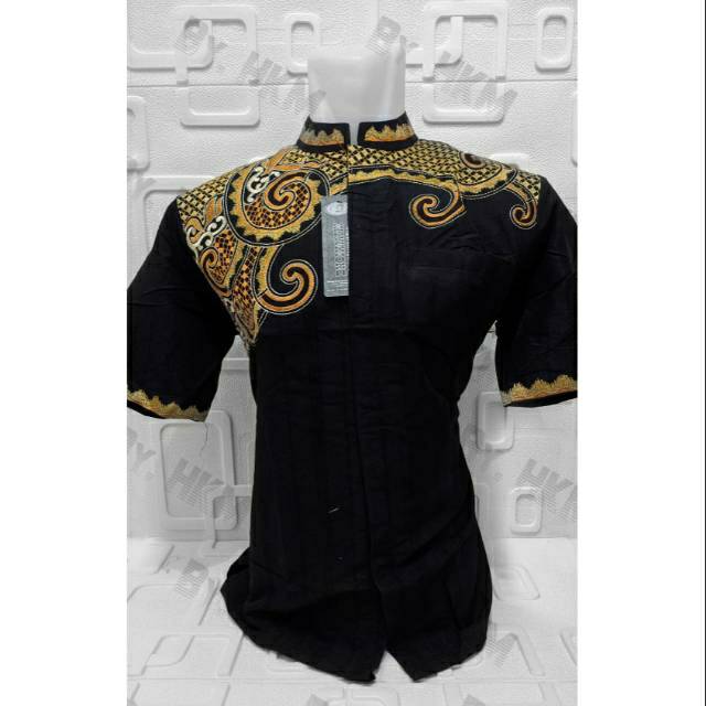 GROSIR DAN ECER BAJU KOKO BAHAN POLYNOSIK BAHAN BENHIL PENDEK