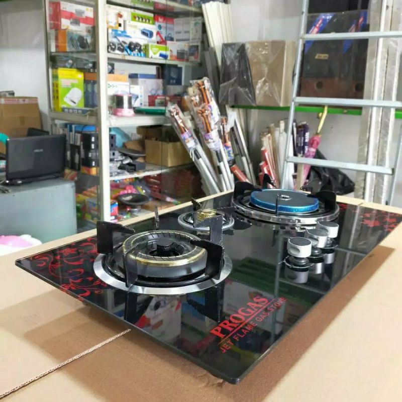 Progas , kompor , Gas , 2  &amp;  3 tungku , infrared , Mix Bara, Tanam , kaca