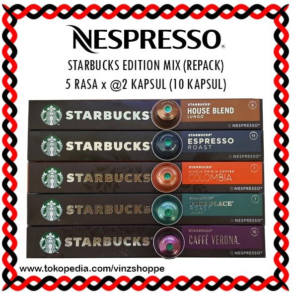 

TERBARU Nespresso Capsules Starbucks Edition Mix 5 Rasa (2 Kapsul x 5 Rasa)/MINUMAN COLLAGEN/MINUMAN YOYIC/MINUMAN DIET/MINUMAN PEMUTIH BADAN/MINUMAN KOREA/MINUMAN KEMASAN/MINUMAN KALENG/MINUMAN KOTAK/MINUMAN SEHAT HERBAL/MINUMAN SEHAT UNTUK TUBUH/MINUMAN
