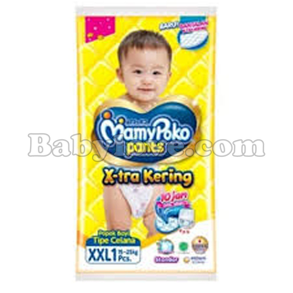 Mamypoko Pants X-tra Kering S M L XL XXL Pants X-tra Renceng Isi 10 pcs Ukuran S1 M1 L1 XL1 XXL1