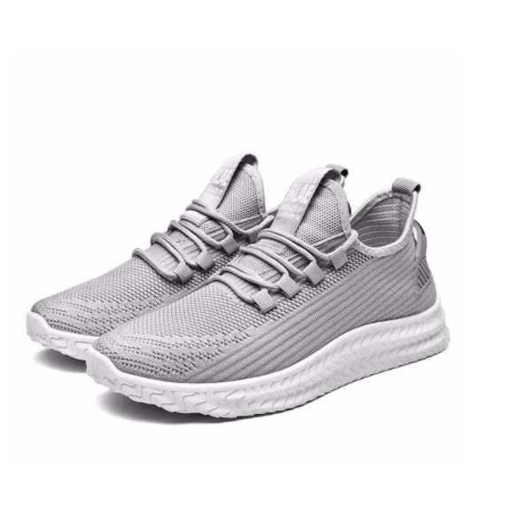 Vatto Flyknit Grey Sepatu Import Berkualitas Murah Sneaker Sport Pria