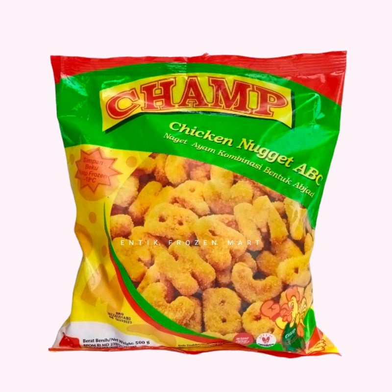 

Nugget Ayam Champ Coin & Abc / Alphabet 500gr