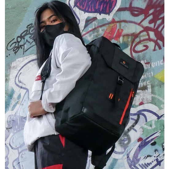 PICCOLO BLACK | MNM X URBAN | Tas Ransel Punggung Pria Tas Backpack ORIGINAL