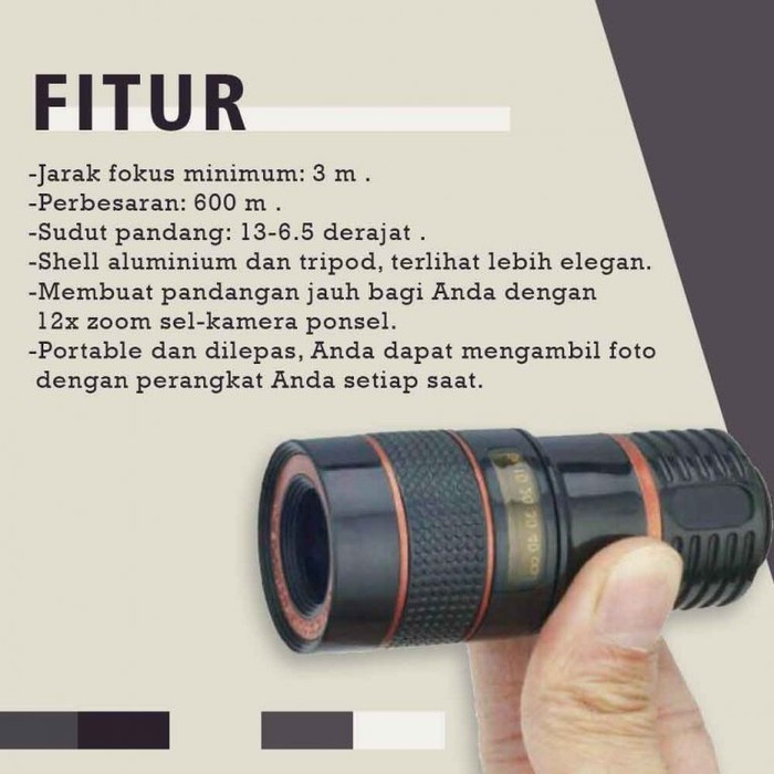 Super Zoom Telescope Lens
