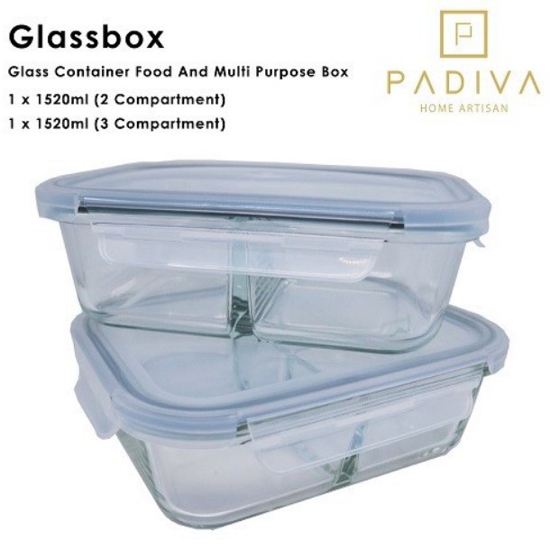 Padiva Glassbox 1520ml Mix2+3cmpGBP1520M