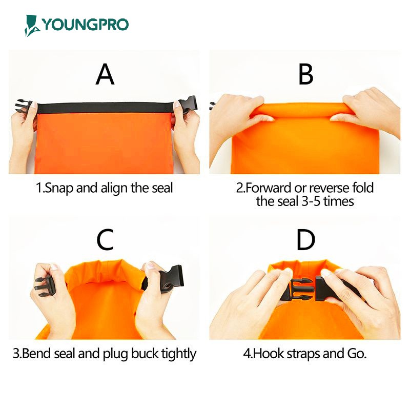 YOUNGPRO DRY BAG 5 LITER 1 STRAPS TAS ANTI AIR OUTDOOR WATERPROOF BAG