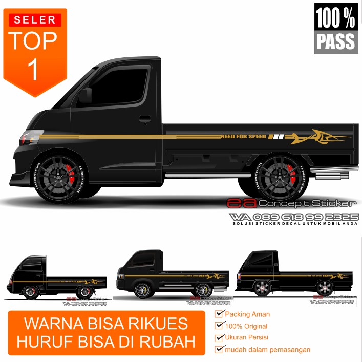 sticker new carry putih