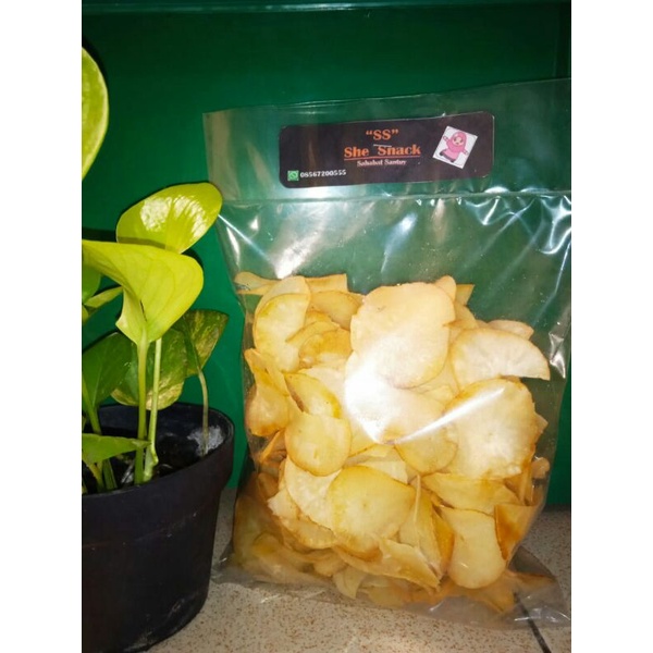 

Keripik Singkong Asin "She_Snack" kemasan 210gr