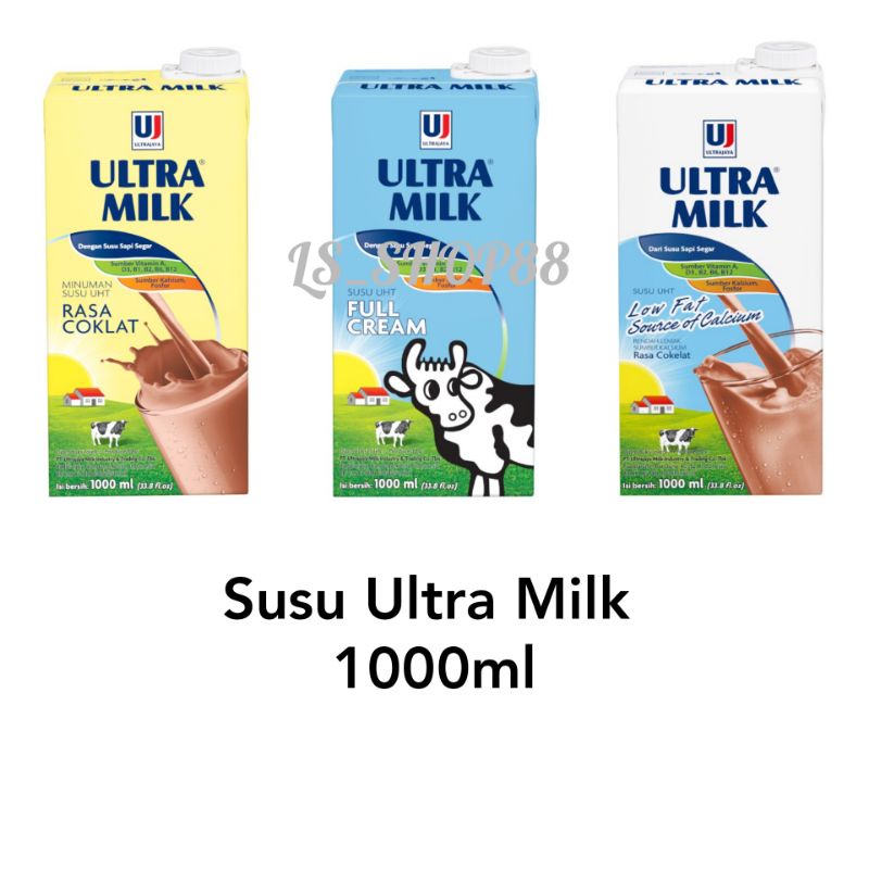 

Susu Ultra Milk 1000ml All Variant