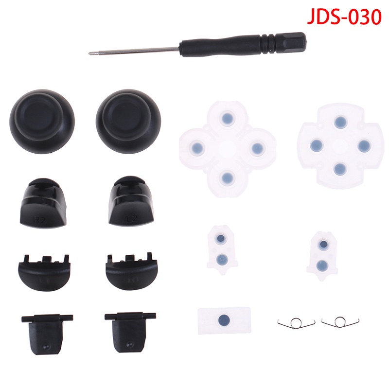 {LUCKID}1Set PS4 Controller Part Trigger Buttons Analog Stick + Conductive Rubber Button