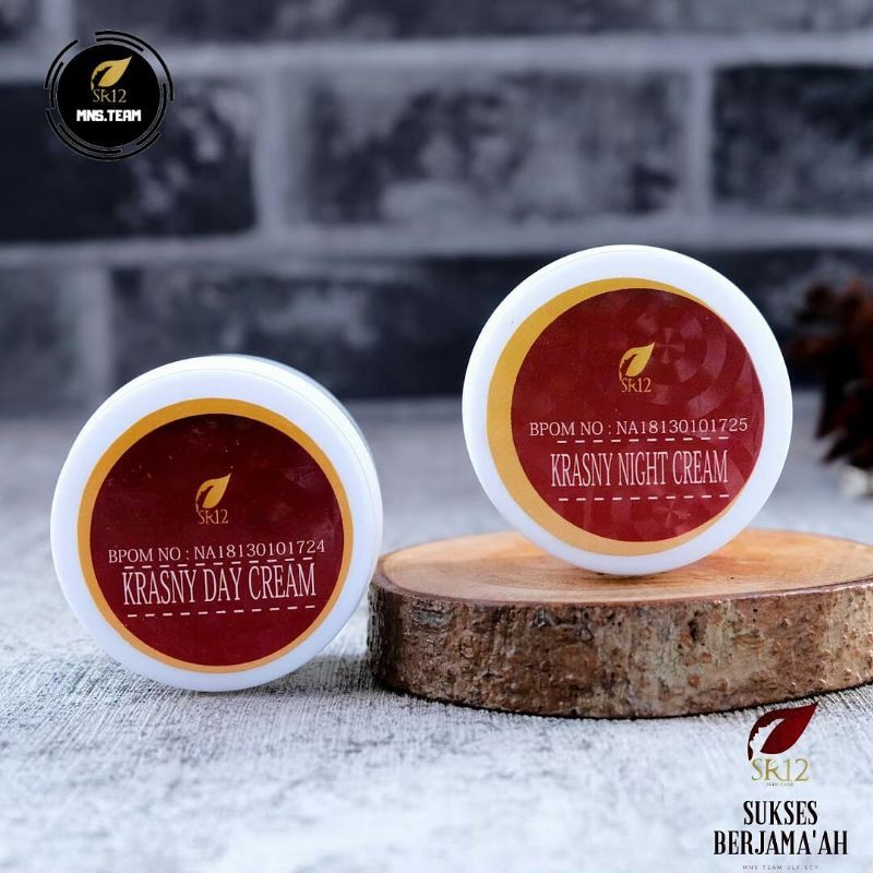 

CREAM KRASNY DAY AND NIGHT SR12/PENCERAH KULIT WAJAH