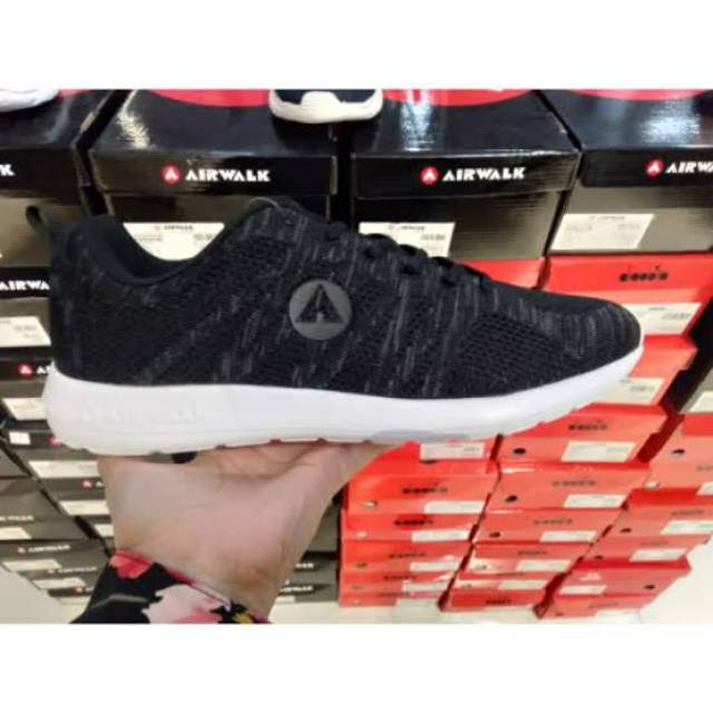  Sepatu  Airwalk  Korgan M Black Original Shopee  Indonesia