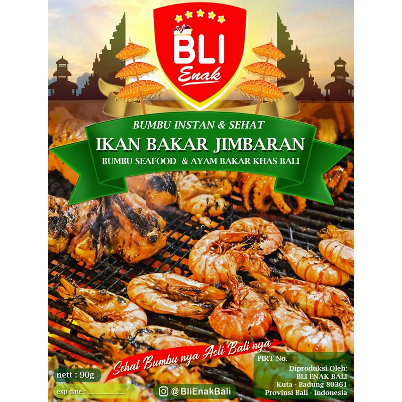 

Bli Enak Bumbu Ikan Bakar Dan Seafood Khas Jimbaran Bali 90 Gram