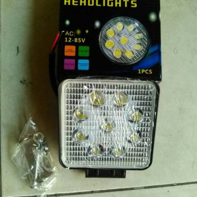 Lampu Tembak Sorot Foglamp CWL Offroad Kotak 9 Mata W27