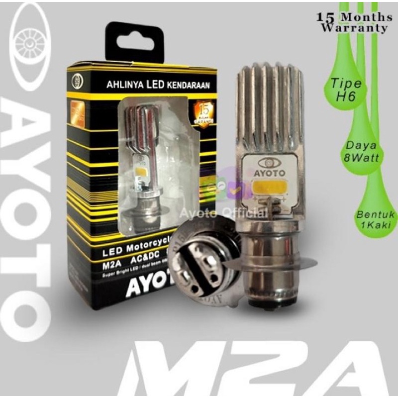 (AYOTO original 100%)lampu depan led Ayoto M2A/M2B/M3Ah6