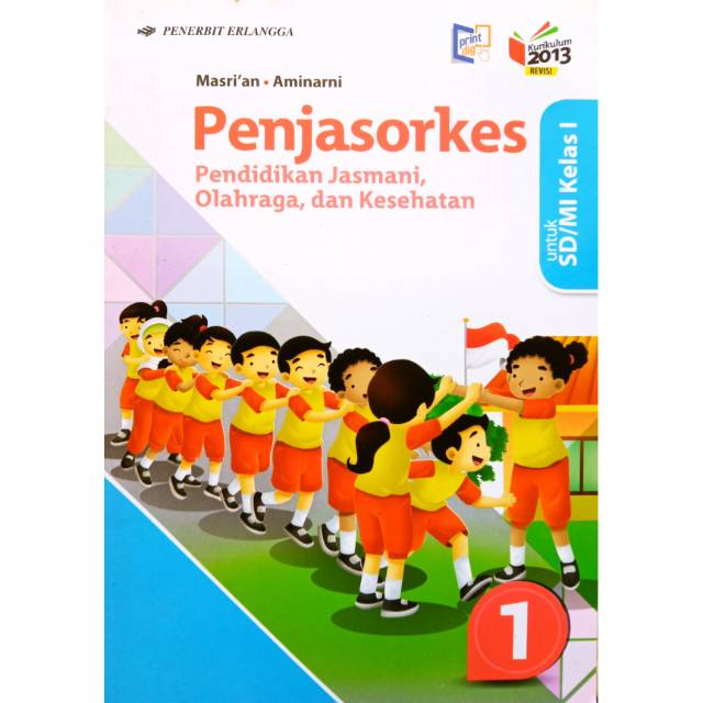 Buku Pjok Penjasorkes Kelas 1 Sd Kurikulum 2013 Penerbit Erlangga Shopee Indonesia