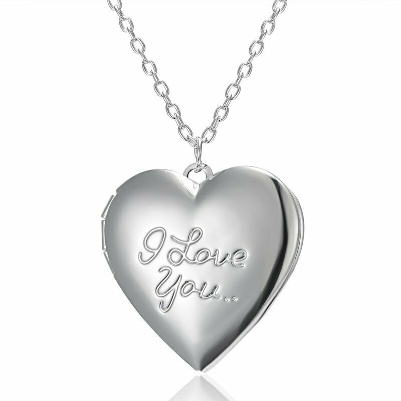 Kalung Liontin Hati Model Terbuka Untuk Hadiah