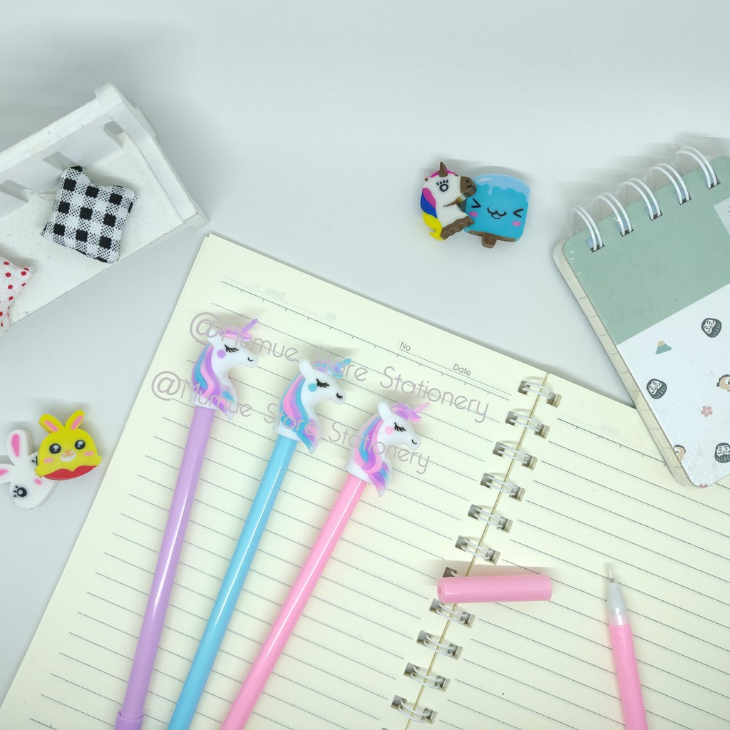 

12pcs pulpen gel PULPEN BERKARAKTER MAJESTIC UNI /gel pen / Ink gel pen