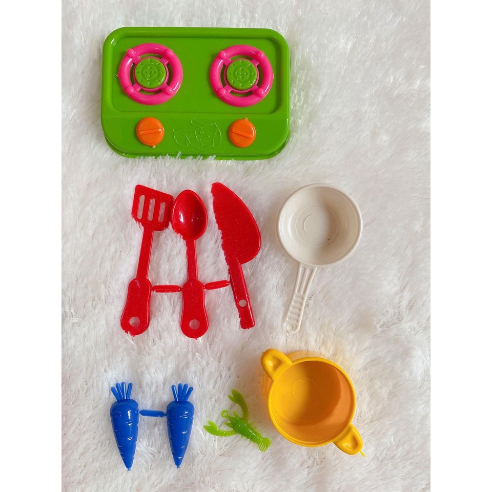 Mainan Anak Masak-Masakan Kitchen Set Mini SNI / Alat Dapur Set Mini / Kemasan Plastik Murah Meriah