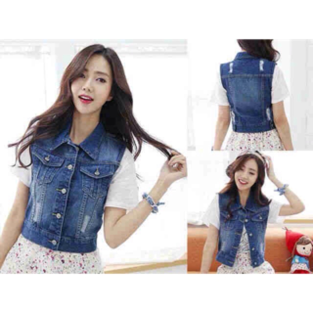 L dior vest jeans washed