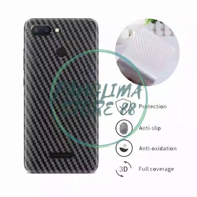 Hotwav M6 Skin Case Carbon Hotwav M6 Pelindung Belakang Hotwav m6