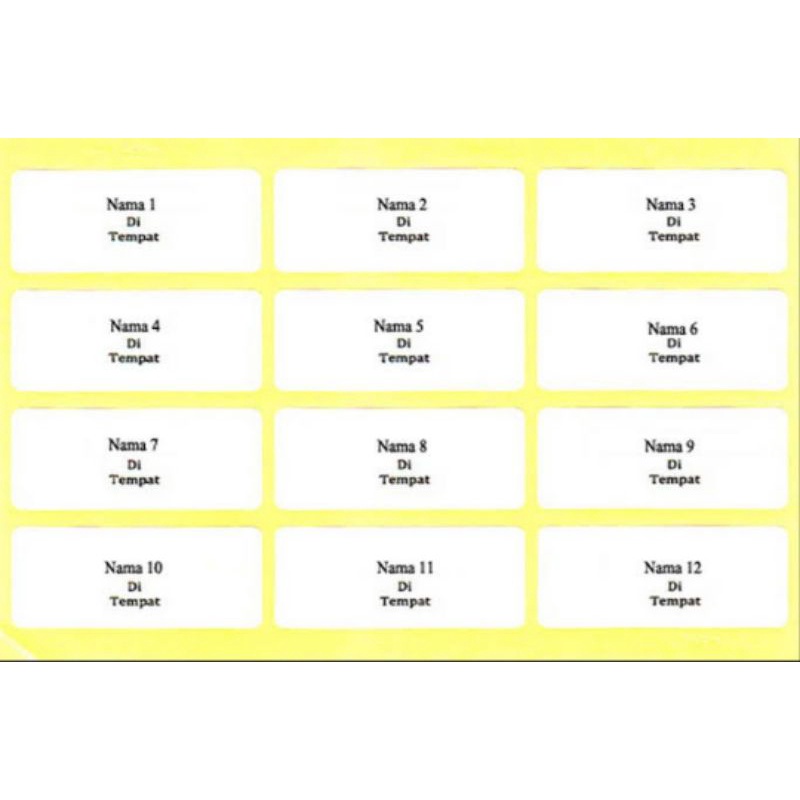 

Cetak Label Nama Undangan