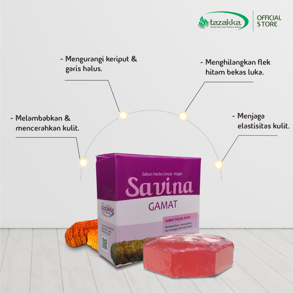 Sabun wajah herbal savina gamat plus kolagen alami tanpa efek samping kualitas terpercaya