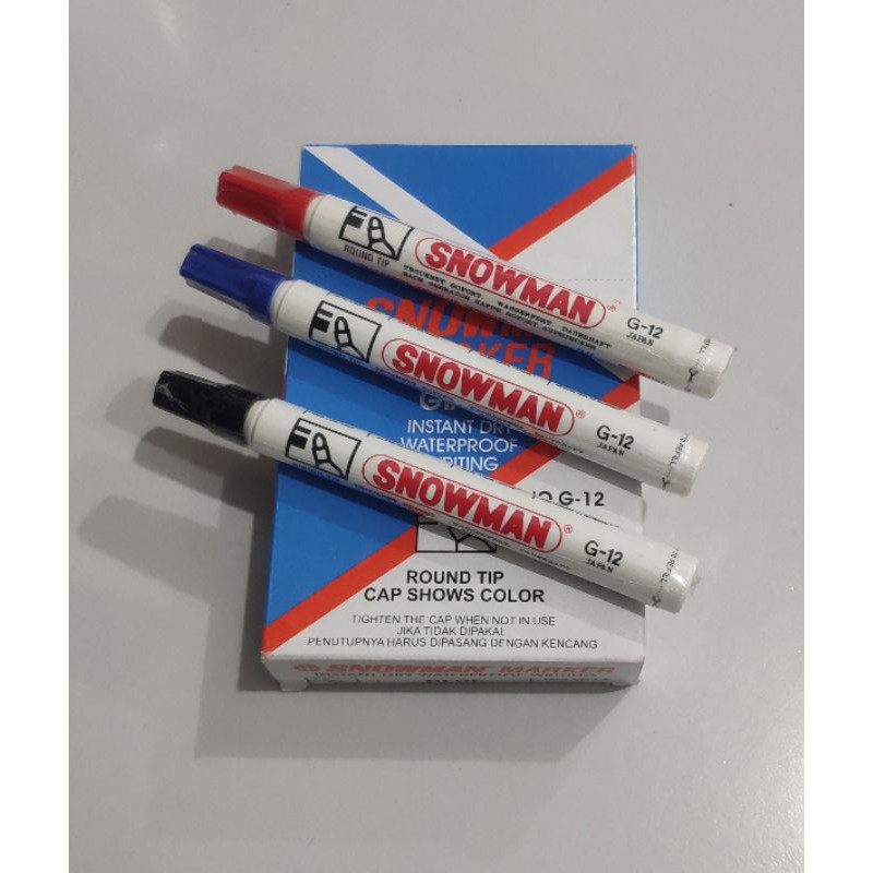 

Spidol Permanen Marker G-12 Snowman