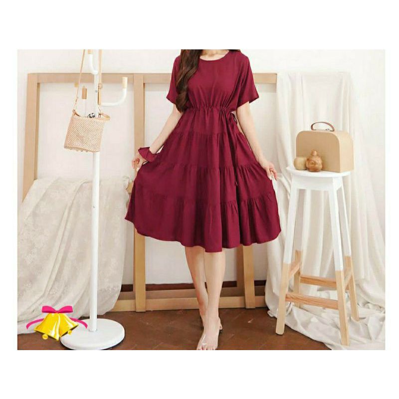 DRESS SASYA dress jumbo sabrina/dress big size/dress wanita/selva dress