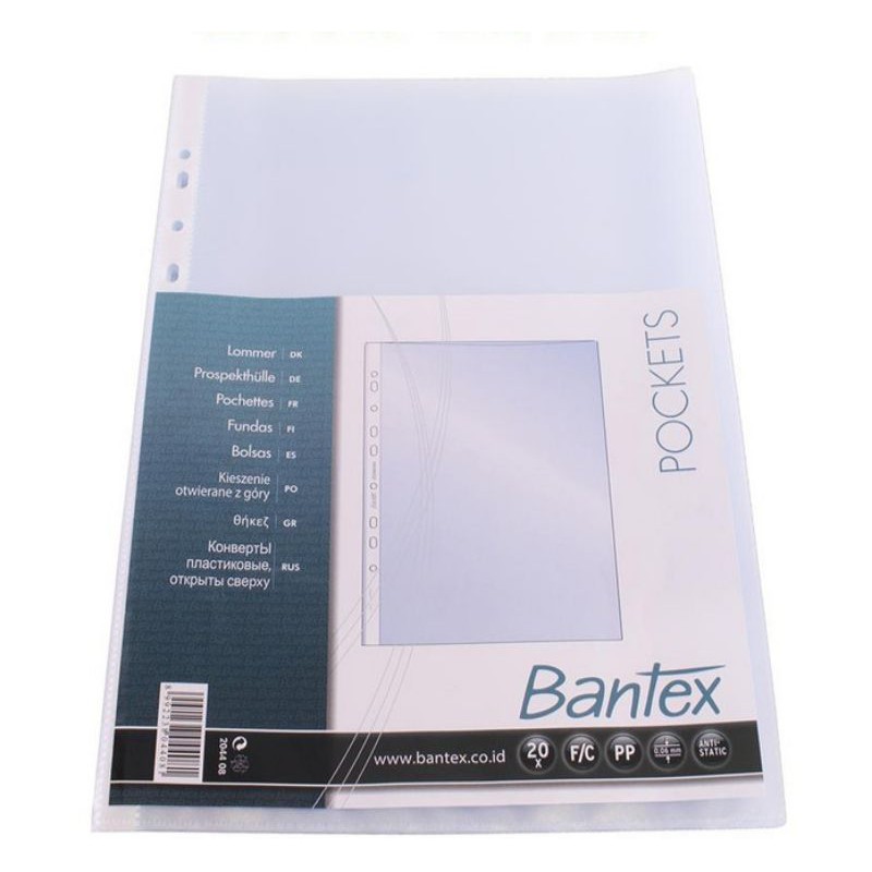 

Bantex pp pocket file F4 - 2044