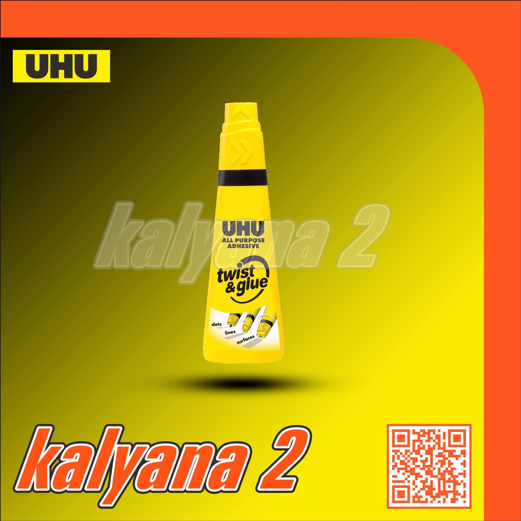 

Lem / Perekat Serbaguna / All Purpose Adhesive UHU Twist & Glue 90 ml