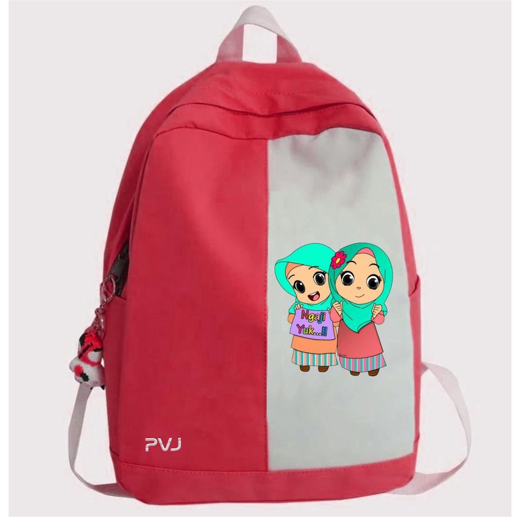 PVJ Tas mengaji Anak Perempuan sd Ransel Ngaji Anak Sekolah