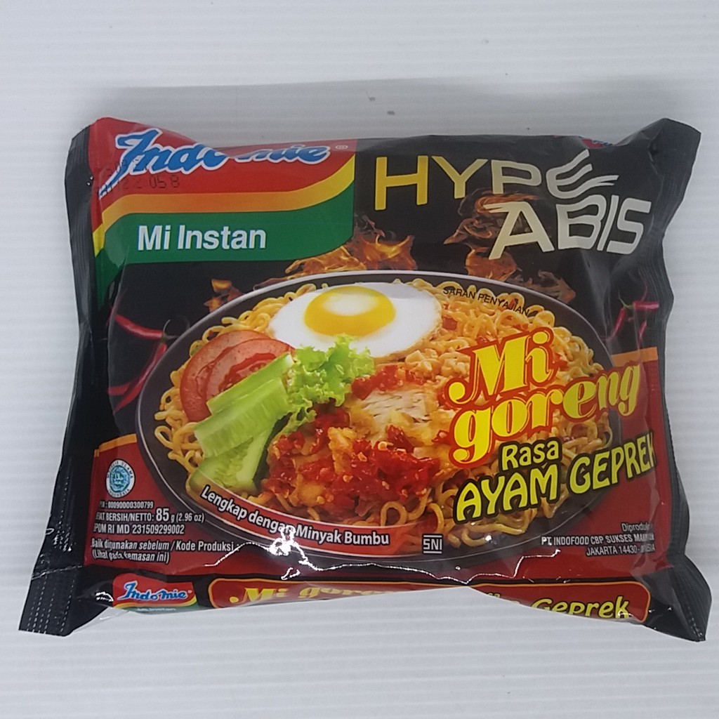 

INDOMIE GORENG HYPE ABIS RASA AYAM GEPREK 85 gram