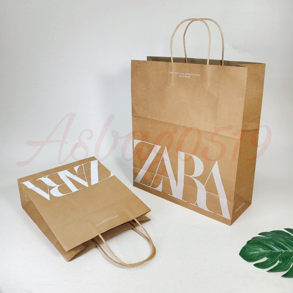 Hot Promo!! Paper bag / kantong kado ulang tahun size small &amp; big Paperbag Coklat / tas belanja paper bag