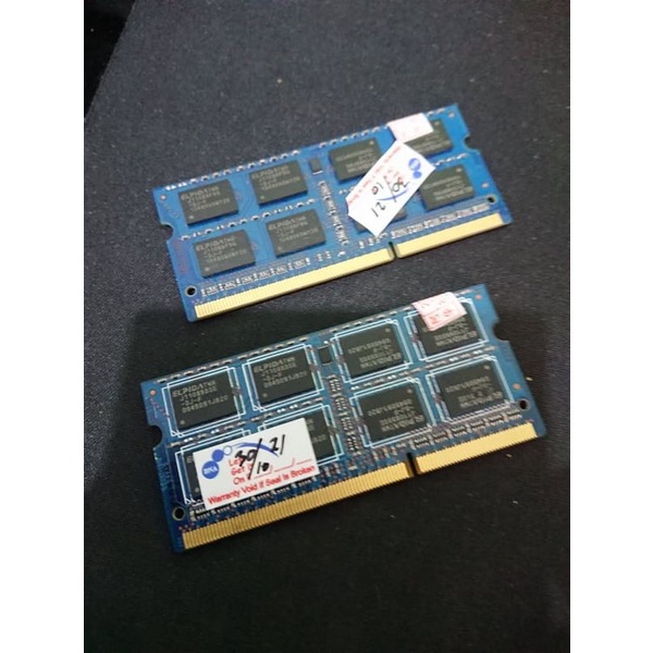 Preloved Elpida Ram DDR3 4GB Pc 10600 1333Mhz (2x2gb)