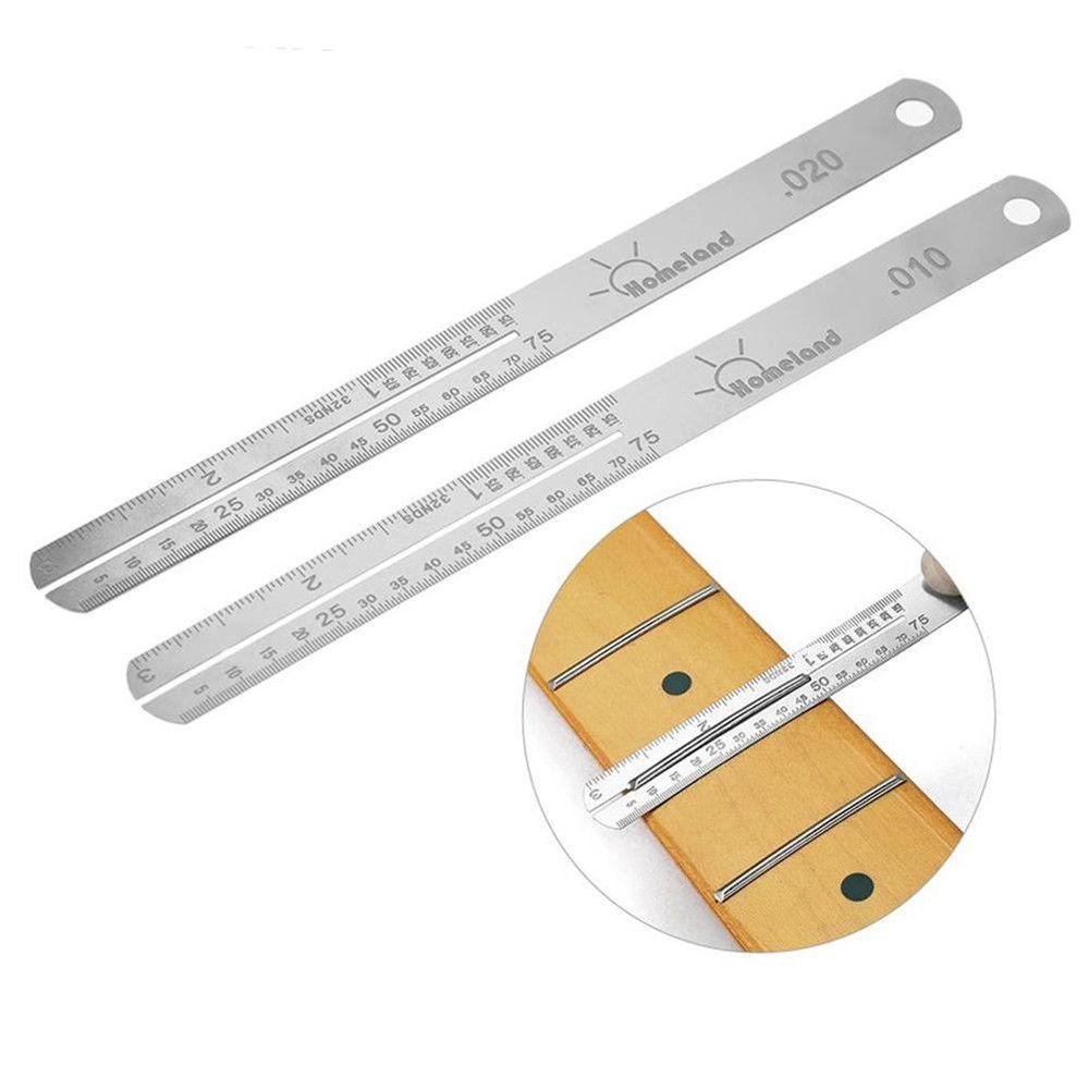 TOP Pencabut Fret Gitar Stainless Steel Nut Gauge Fingerboard Repair Tool