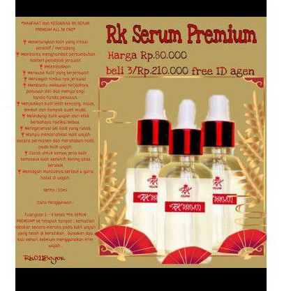 Skincare RK Glow Asli/Ori