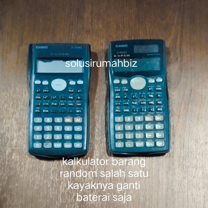 

kalkulator casio fx random per 1 pcs calculator bekas second hitung