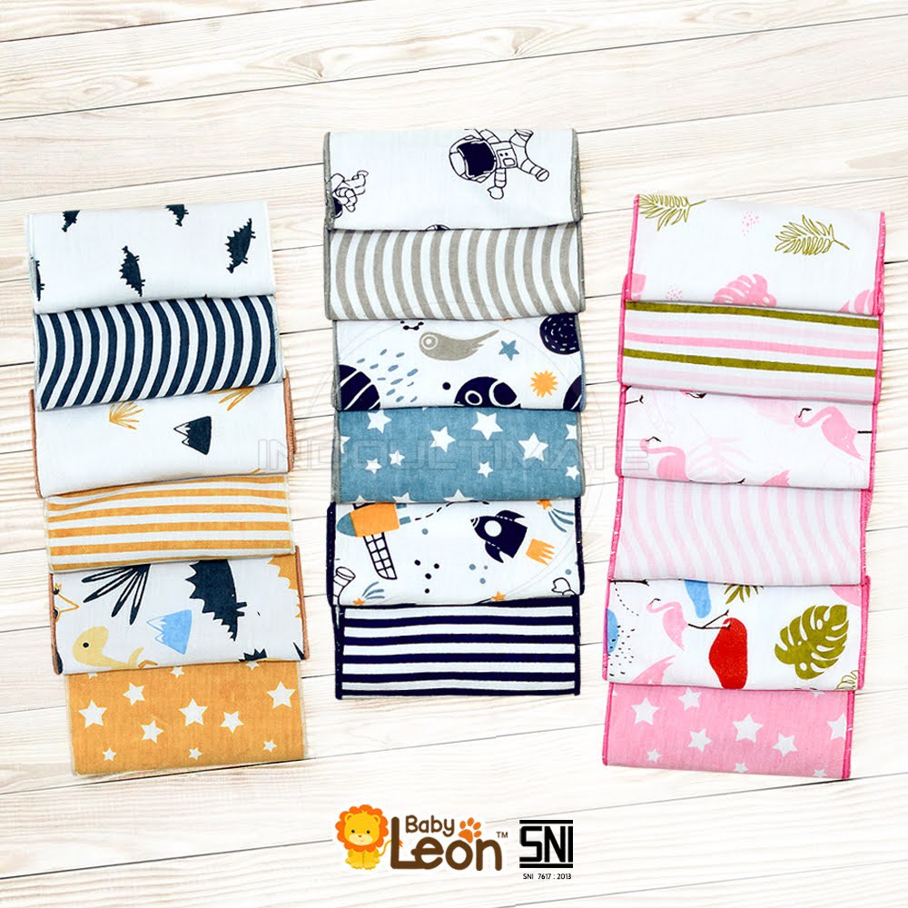 6in1 BABY LEON Gurita Instan Motif Gurita Rekat Bayi Baru Lahir GR-216