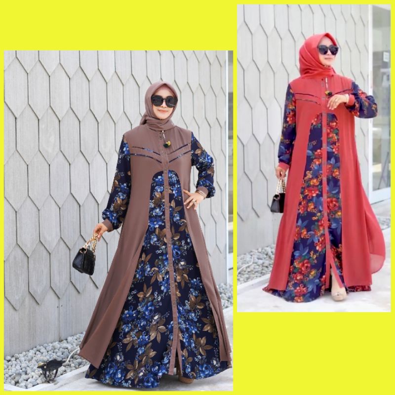 (poN) DOA IBU YASMIN DRESS Baju Dress Gamis Wanita Muslimah Yasmin Dress By Doa Ibu. TZY