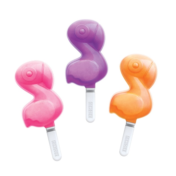 Zoku Unicorn &amp; Flamingo Ice Pop Mold - Cetakan Es Krim Karakter Ice Cream Bentuk Hewan Lucu Silicone