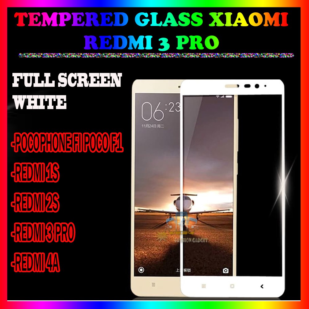 TEMPERED GLASS XIAOMI POCOPHONE F1 POCO F1 REDMI 1S REDMI 2S  XIAOMI REDMI 3 PRO REDMI 4A  ANTI GORES KACA TEMPER GLASS XIAOMI