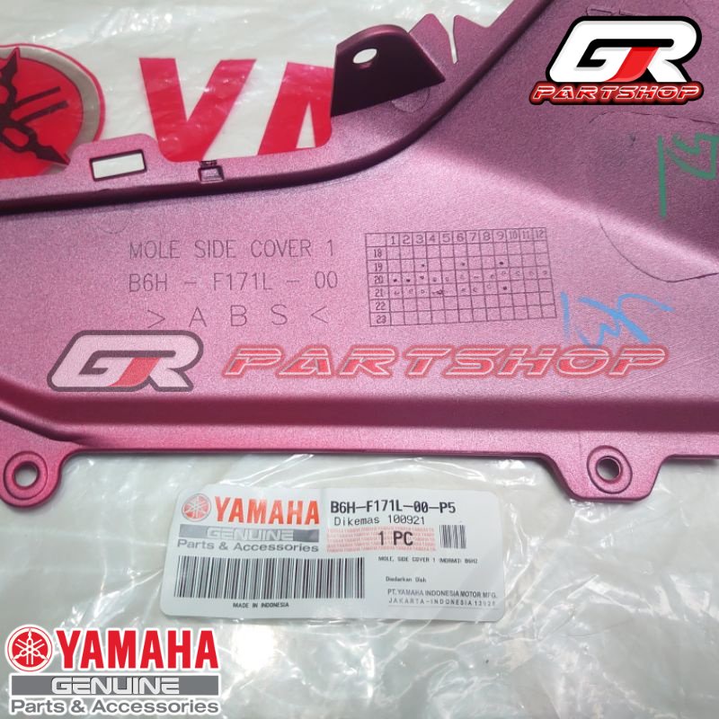 KANAN KIRI DI VARIAN | BODY MOLE SAYAP BAWAH MERAH DOFF B6H-P5 NEW NMAX ORIGINAL YAMAHA ORI YGP