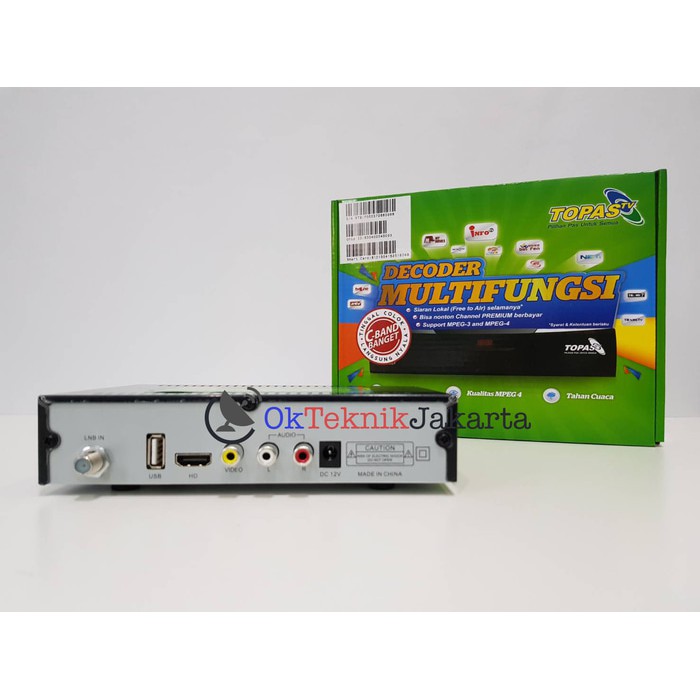Promo Receiver Parabola Topas TV Mpeg 4 HD Free all channel 1 tahun Berkualitas
