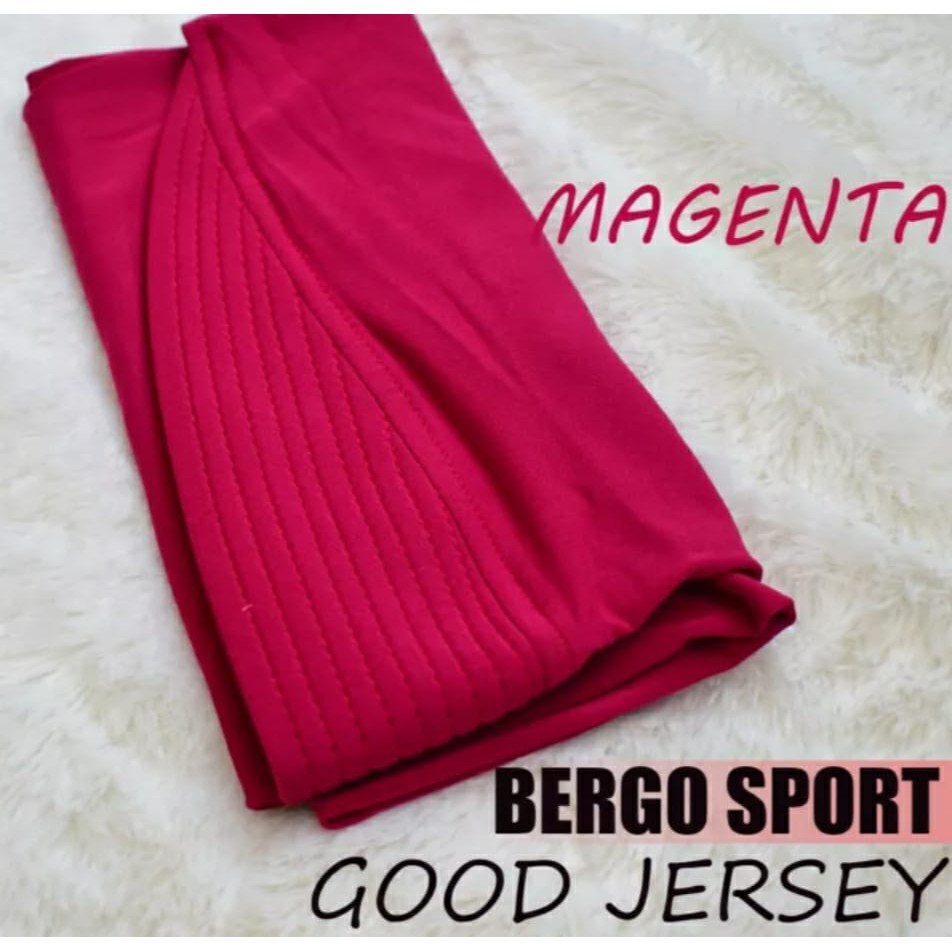 HIJAB BERGO SPORT JERSEY PREMIUM/HIJAB OLAHRAGA/HIJAB PED JERSEY POLOS/HIJAB INSTAN SPORT JERSEY