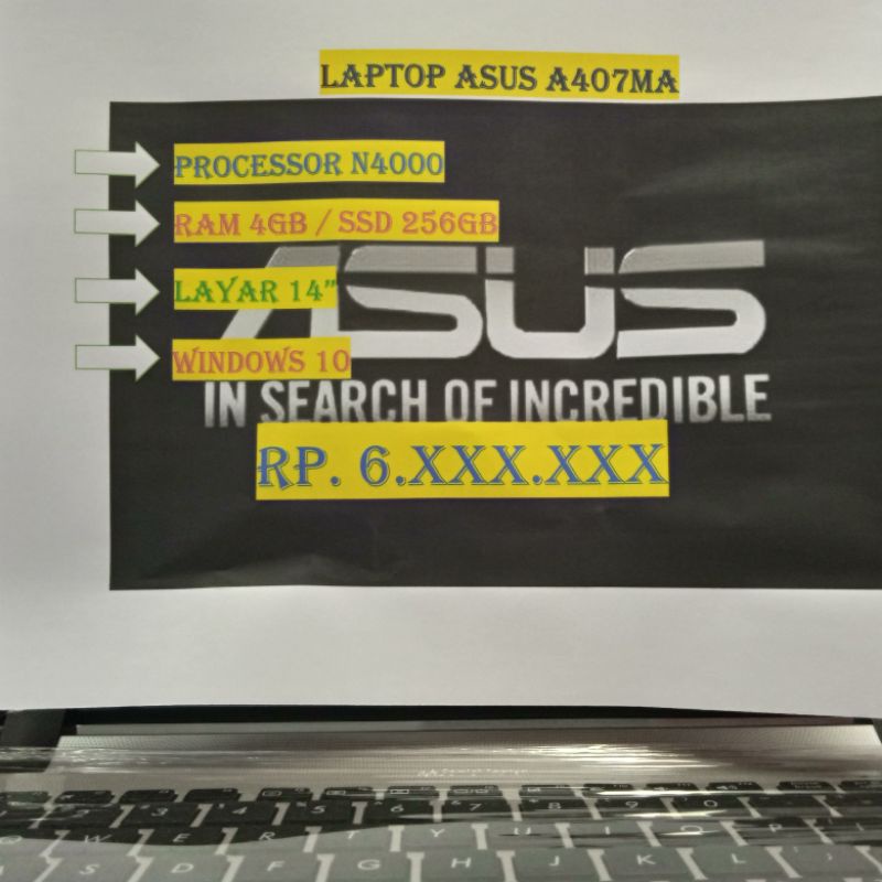 ASUS A407MA N4000 4GB SSD 256GB