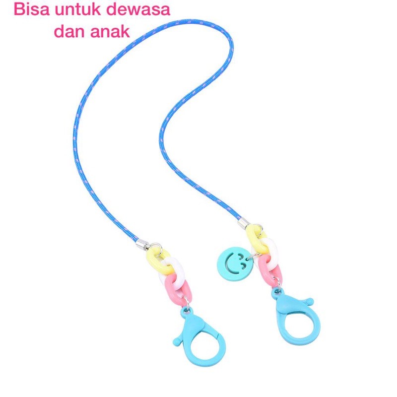 Strap masker anak / strap masker dewasa / MASK CHAIN / rantai kalung masker / kalung masker smile 2