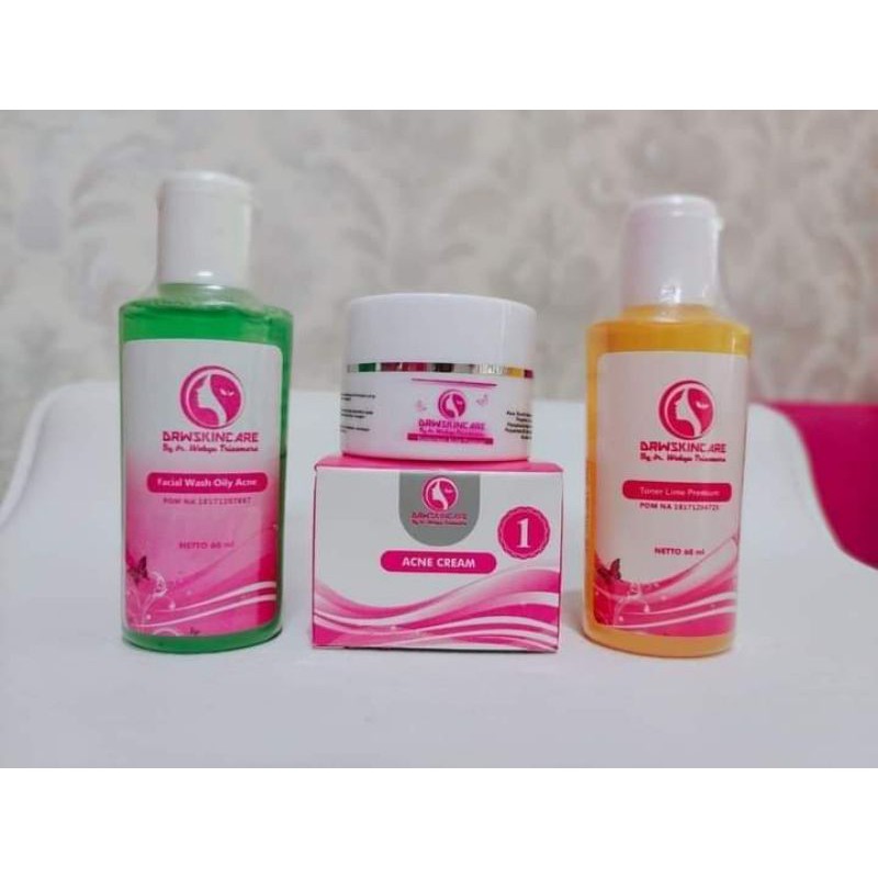 PAKET DRW SKINCARE  ACNE CREAM  ORI BPOM